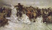 Vasily Surikov The Taking of the Snow Spain oil painting artist